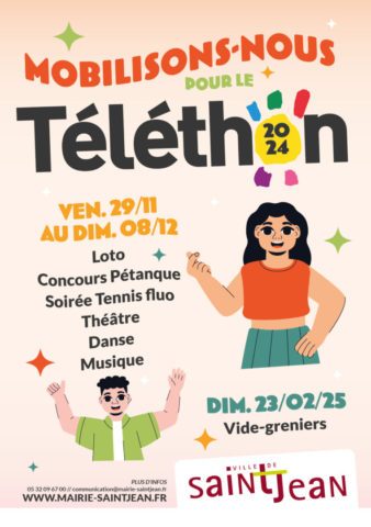 Flyer A5 Téléthon 2024 recto